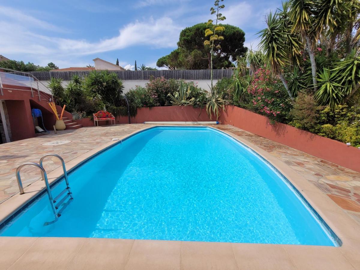 Villa Palm' Issambres 6-7 Personnes, Clim, Avec Piscine, Jardin Et Parking Prives La Garonnette-Plage Екстер'єр фото