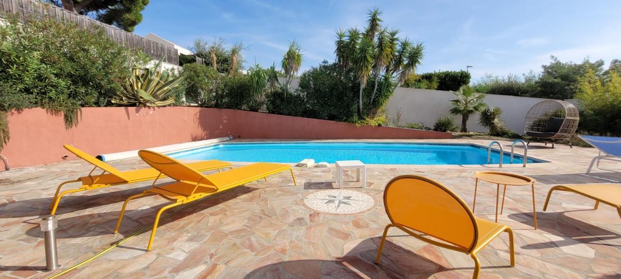 Villa Palm' Issambres 6-7 Personnes, Clim, Avec Piscine, Jardin Et Parking Prives La Garonnette-Plage Екстер'єр фото